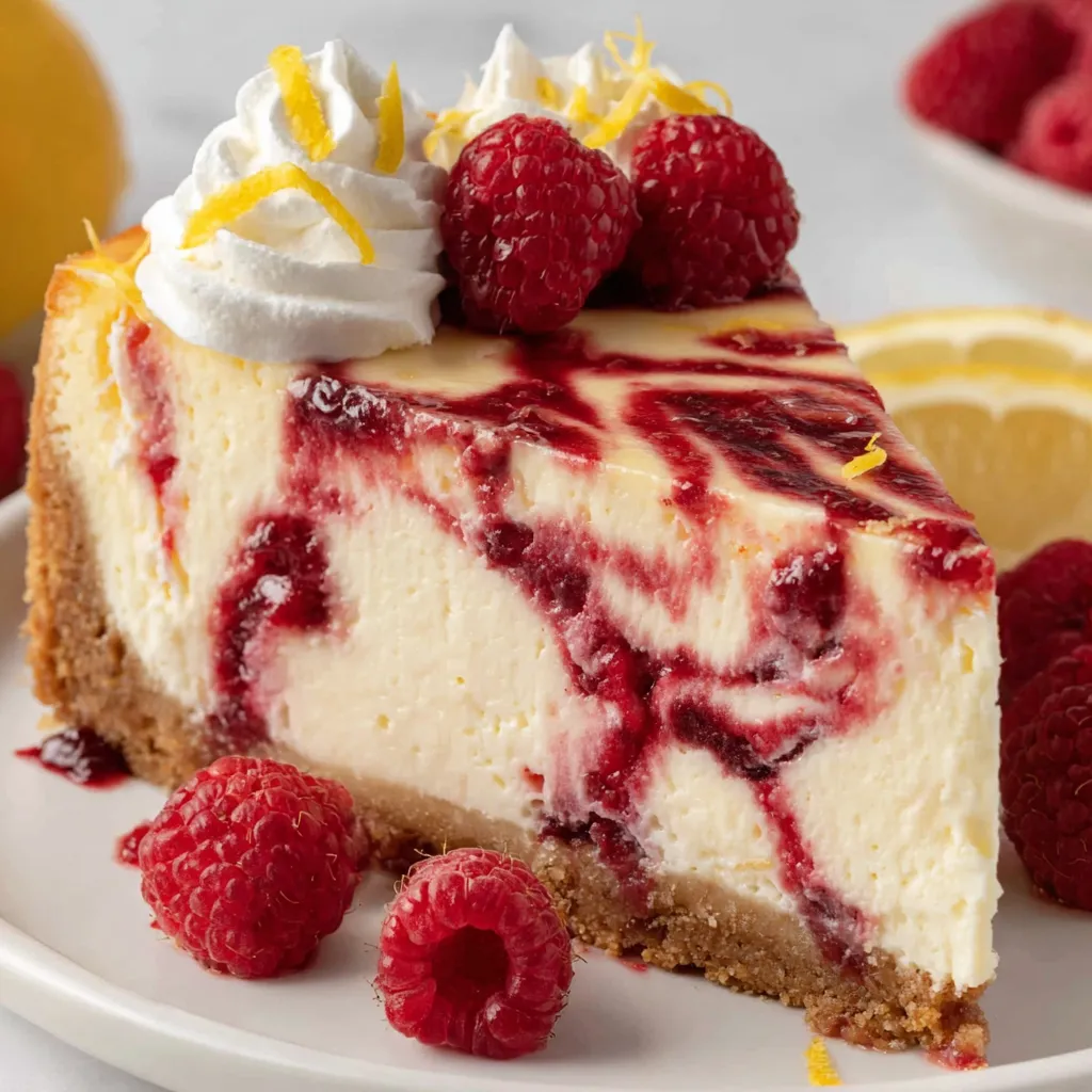 Lemon Raspberry Cheesecake