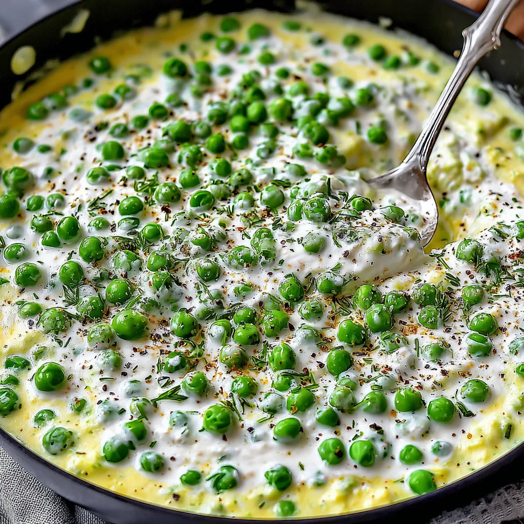 Velvety Creamed Peas