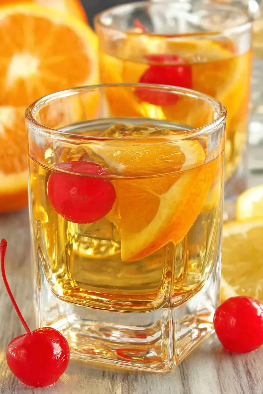 Three Wise Men Shots in glasses with citrus garnish