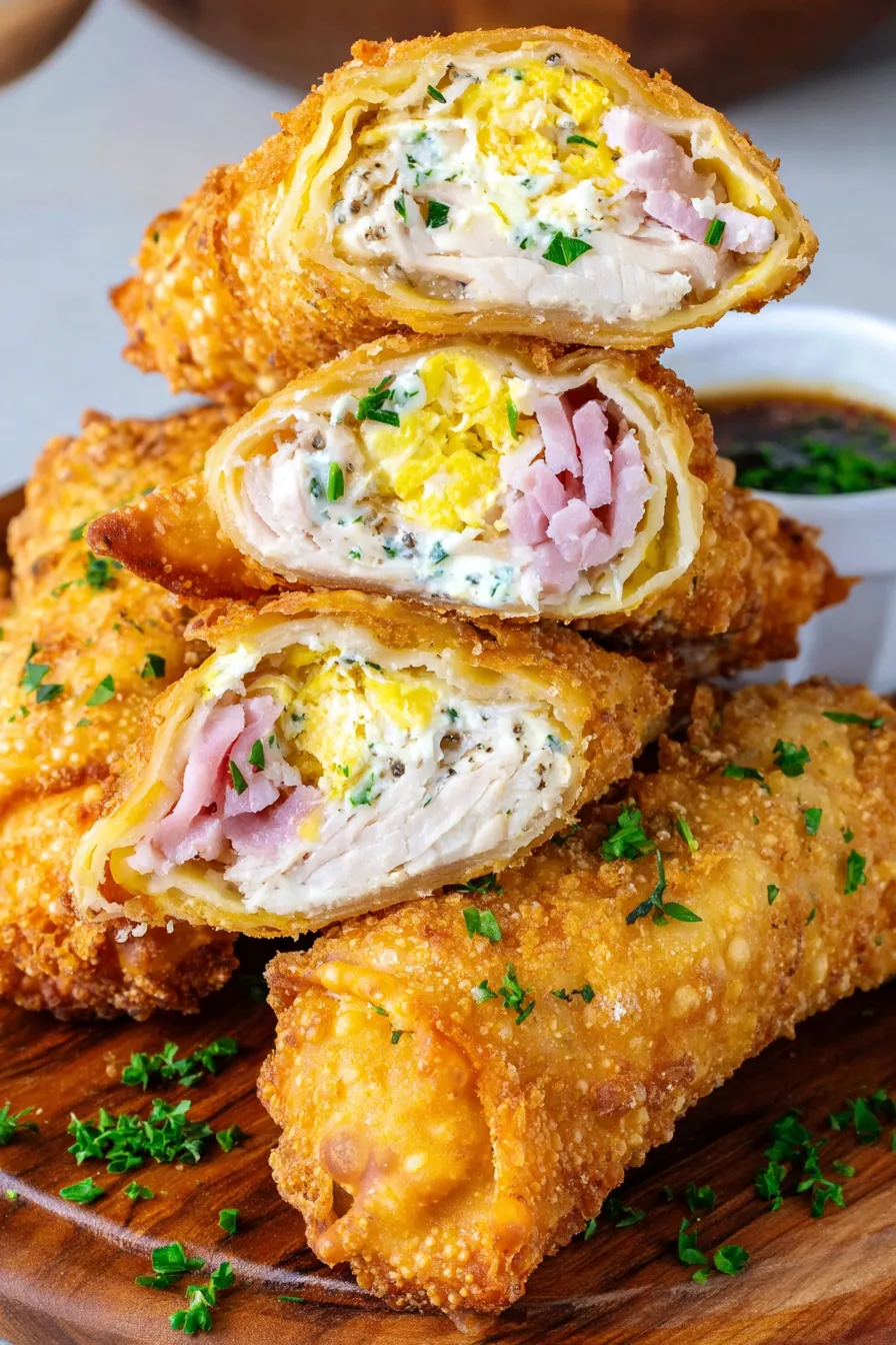 Filling ingredients being mixed in a bowl