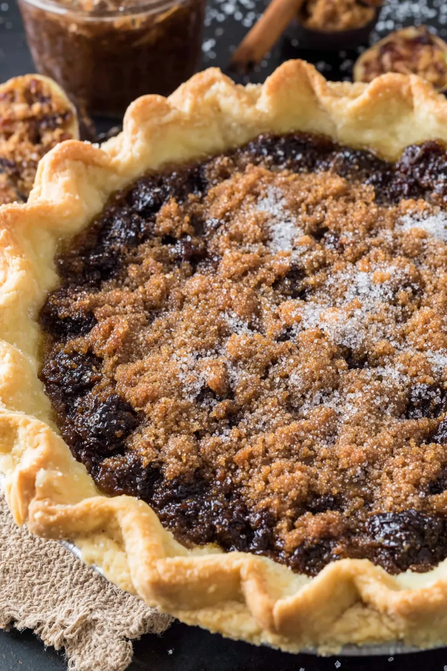 Shoofly pie fresh from the oven