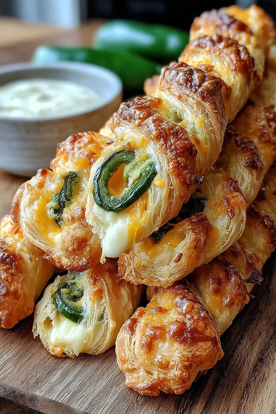 Close up of a twisted pastry showing cheese filling