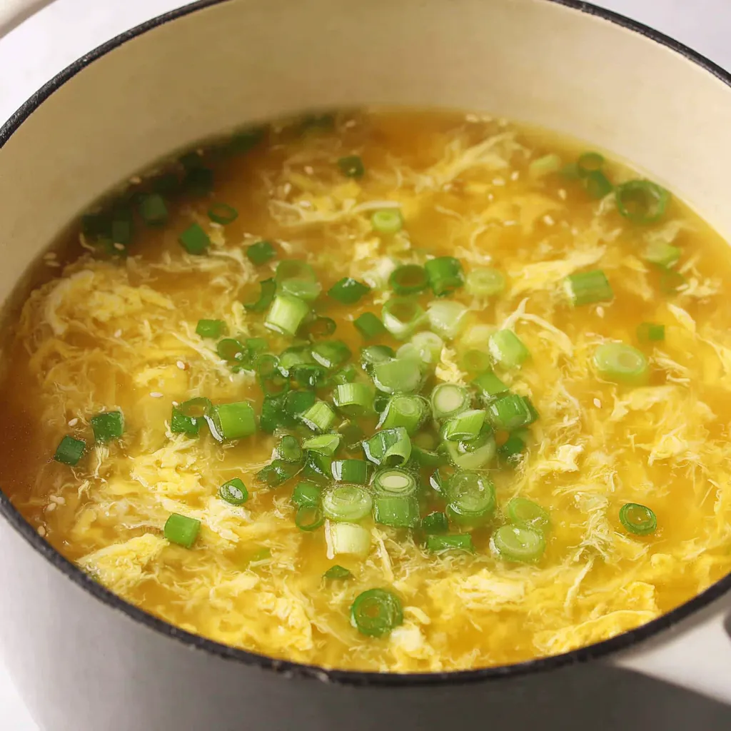 Ingredients for easy egg drop soup arranged on a counter