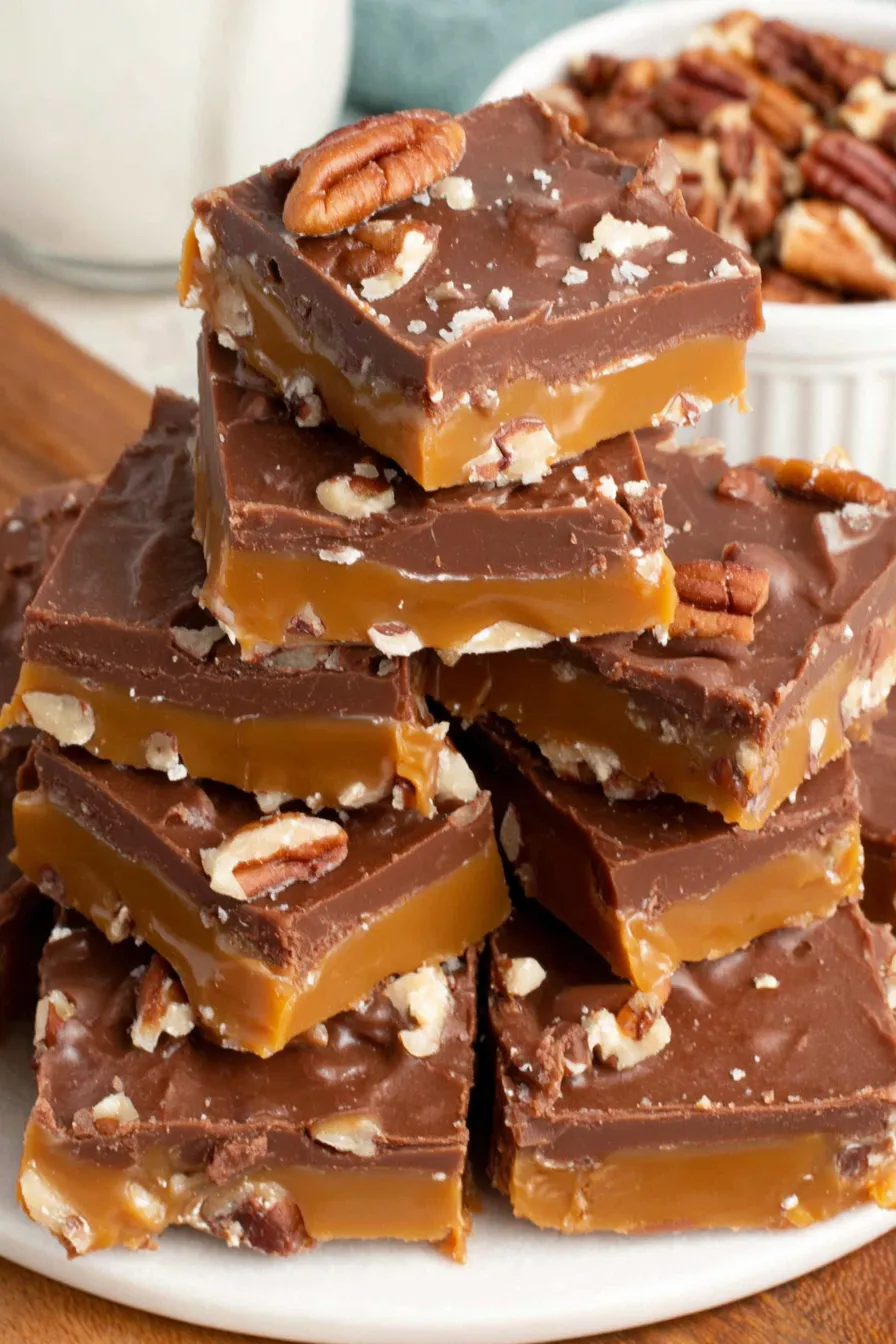 Turtle fudge ingredients laid out