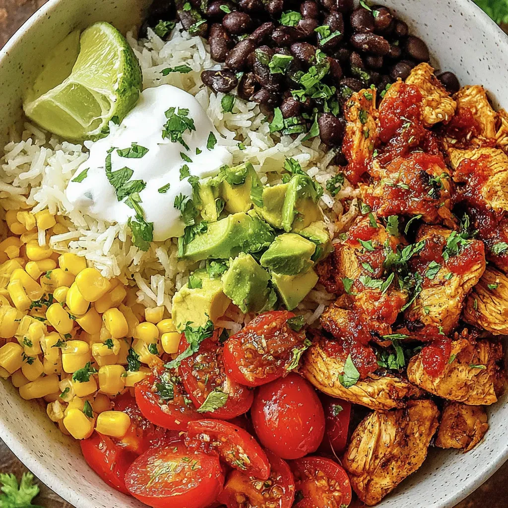 Healthy Chicken Taco Bowls