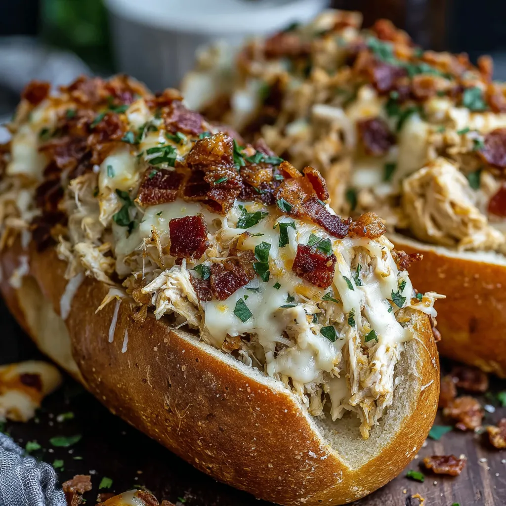 Chicken Bacon Ranch Bread