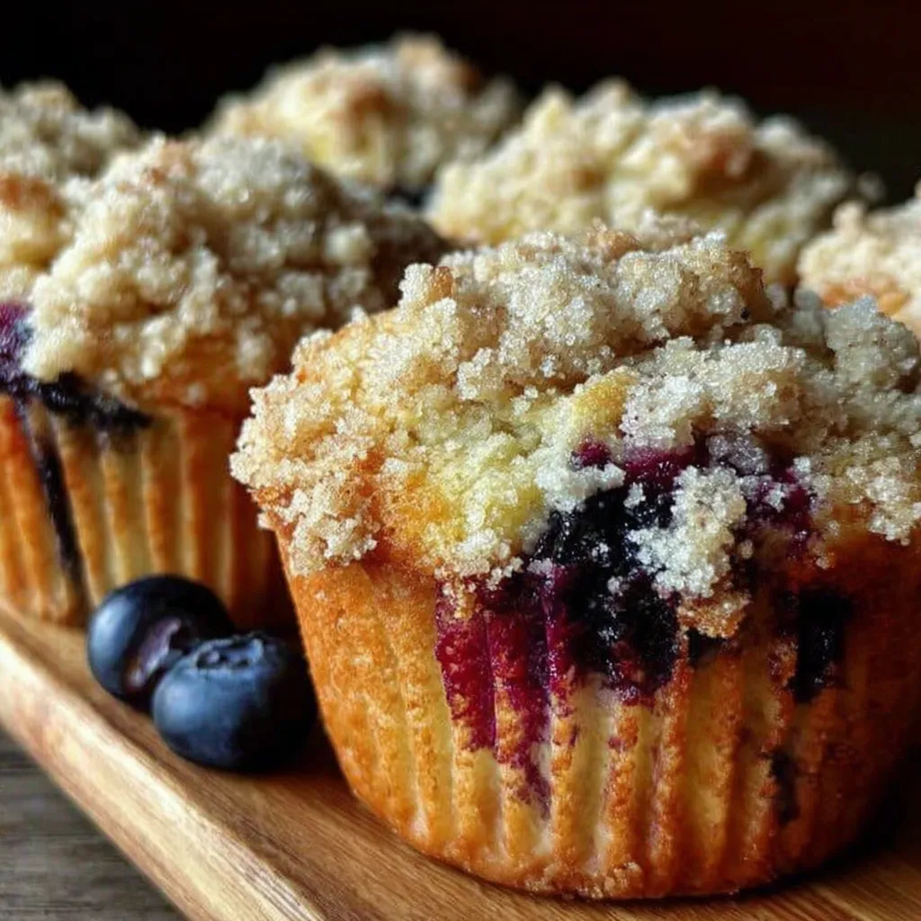 Amazing Blueberry Muffins with Streusel in 1 Hour