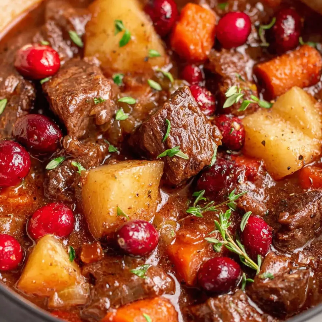 Cranberry Apple Beef Stew