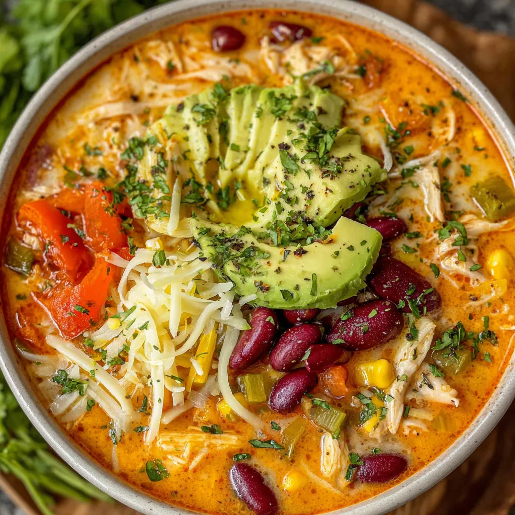 Creamy Chicken Enchilada Soup