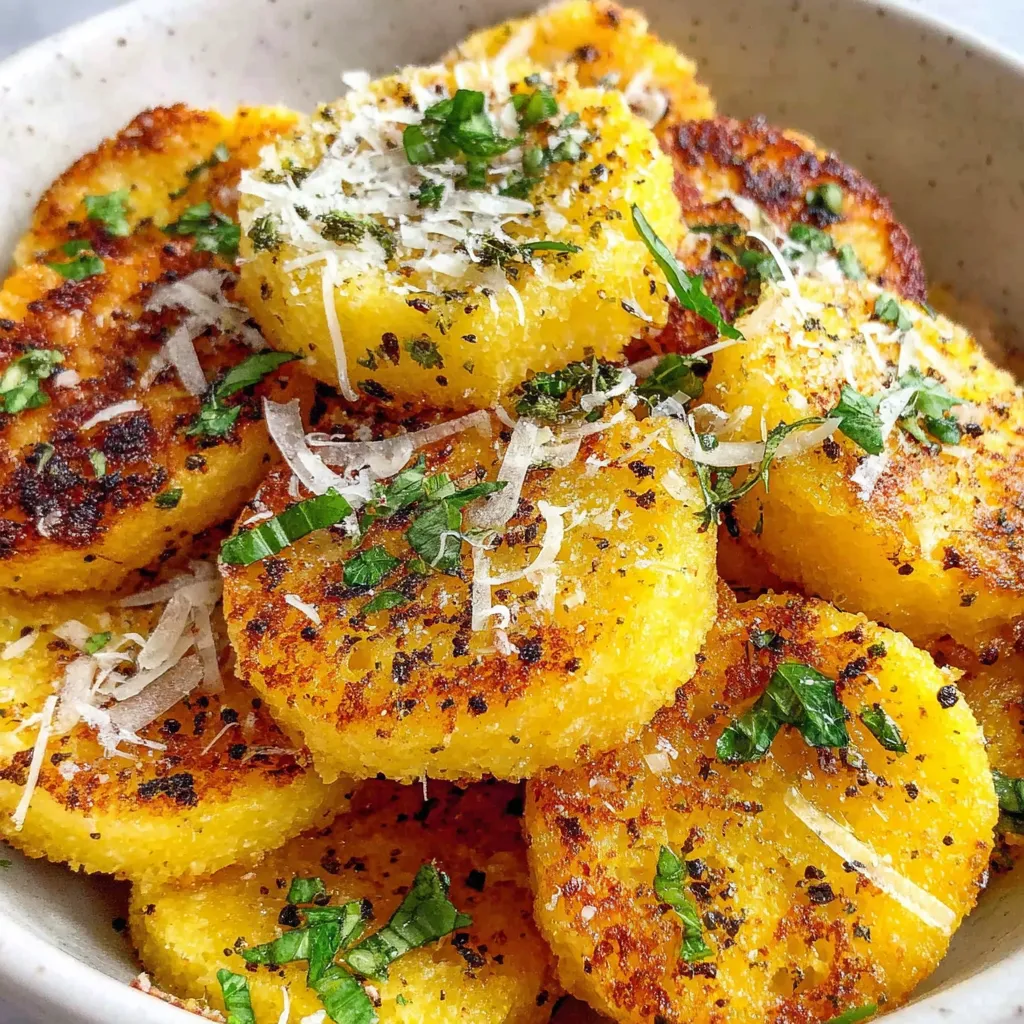 Crispy Parmesan Polenta Rounds – An Irresistible Polenta Appetizer
