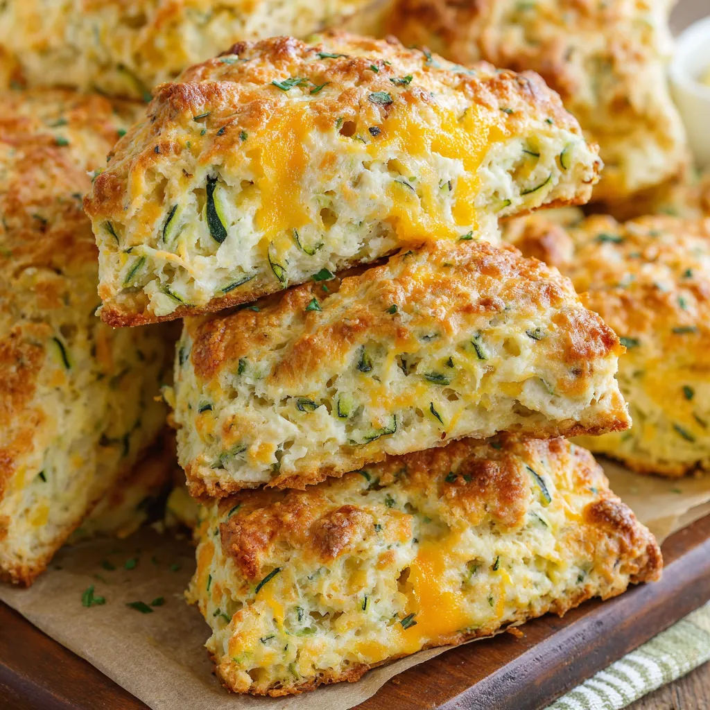 Zucchini Cheddar Scones