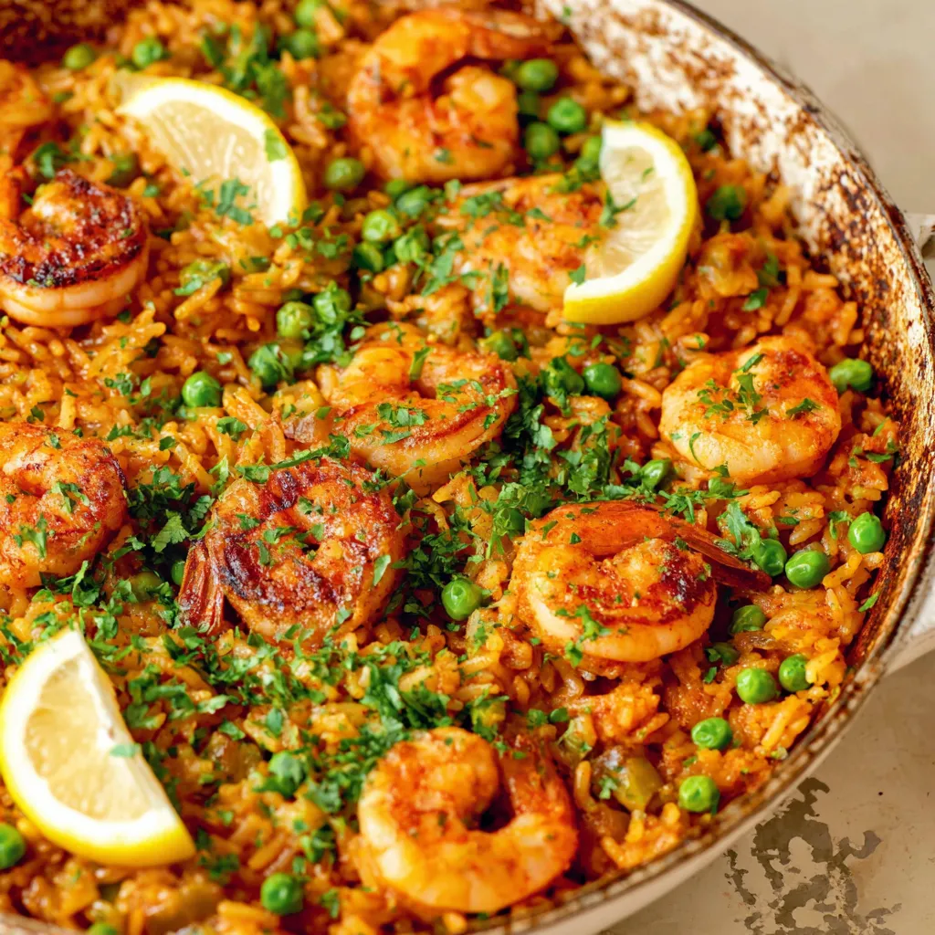 Easy Garlic Butter Shrimp and Rice