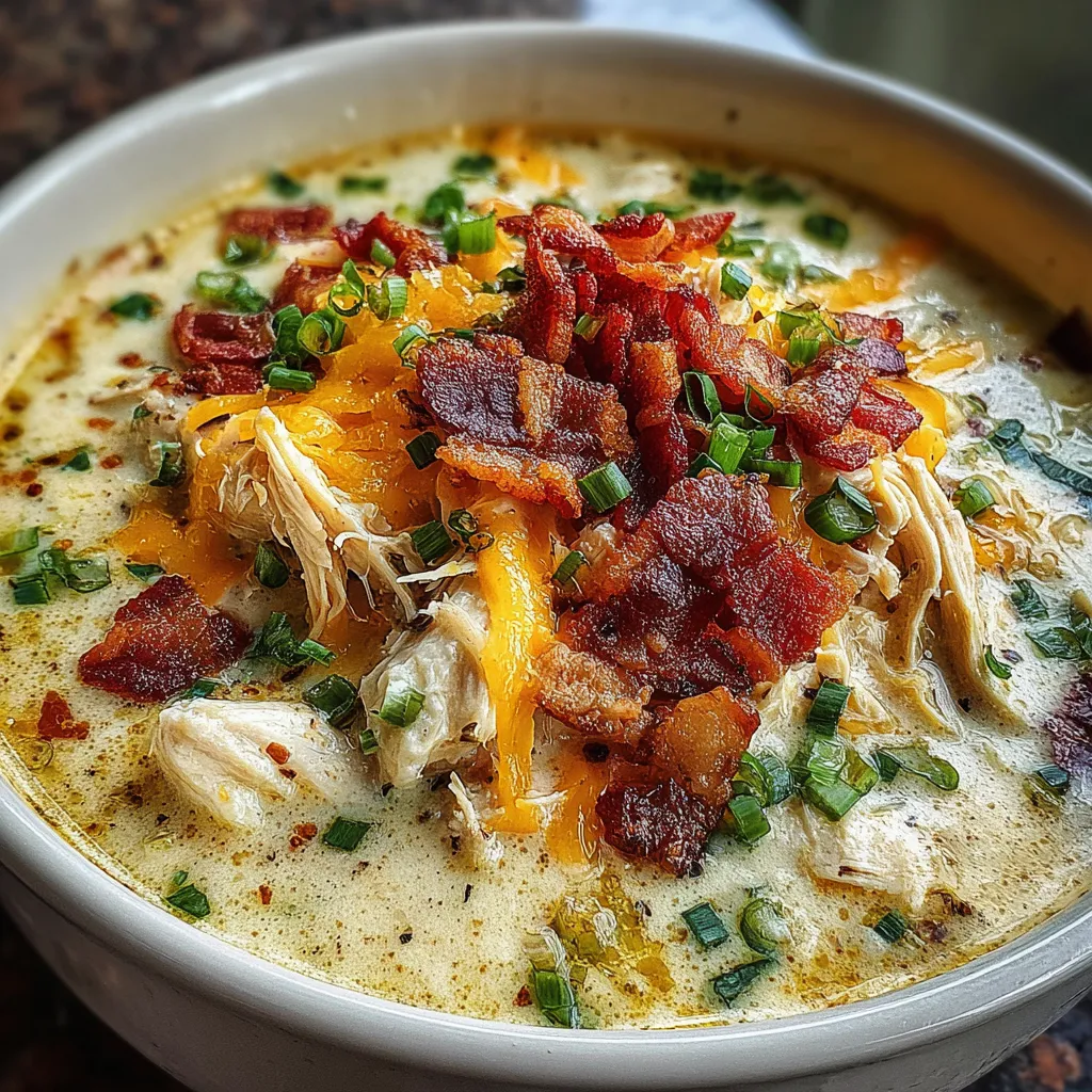 Creamy Chicken Bacon Soup