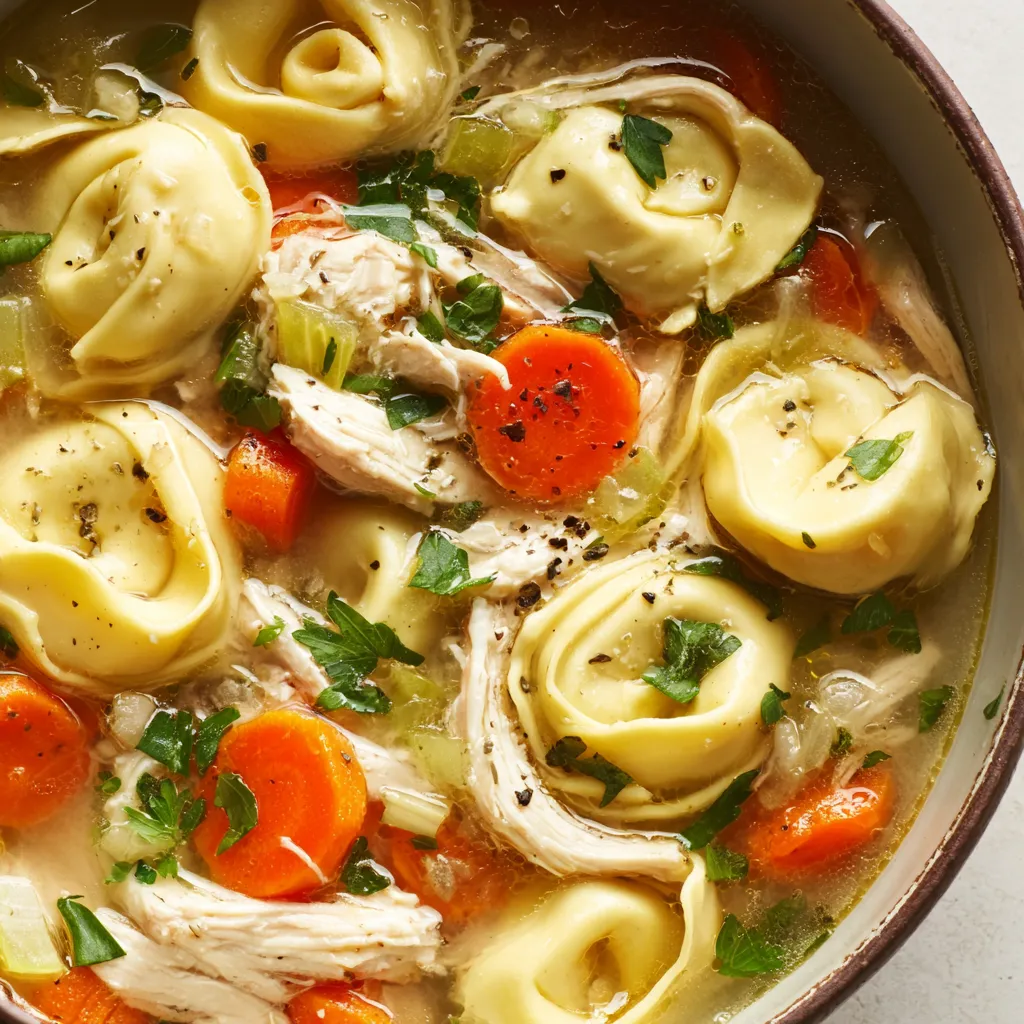 Easy Chicken Tortellini Soup