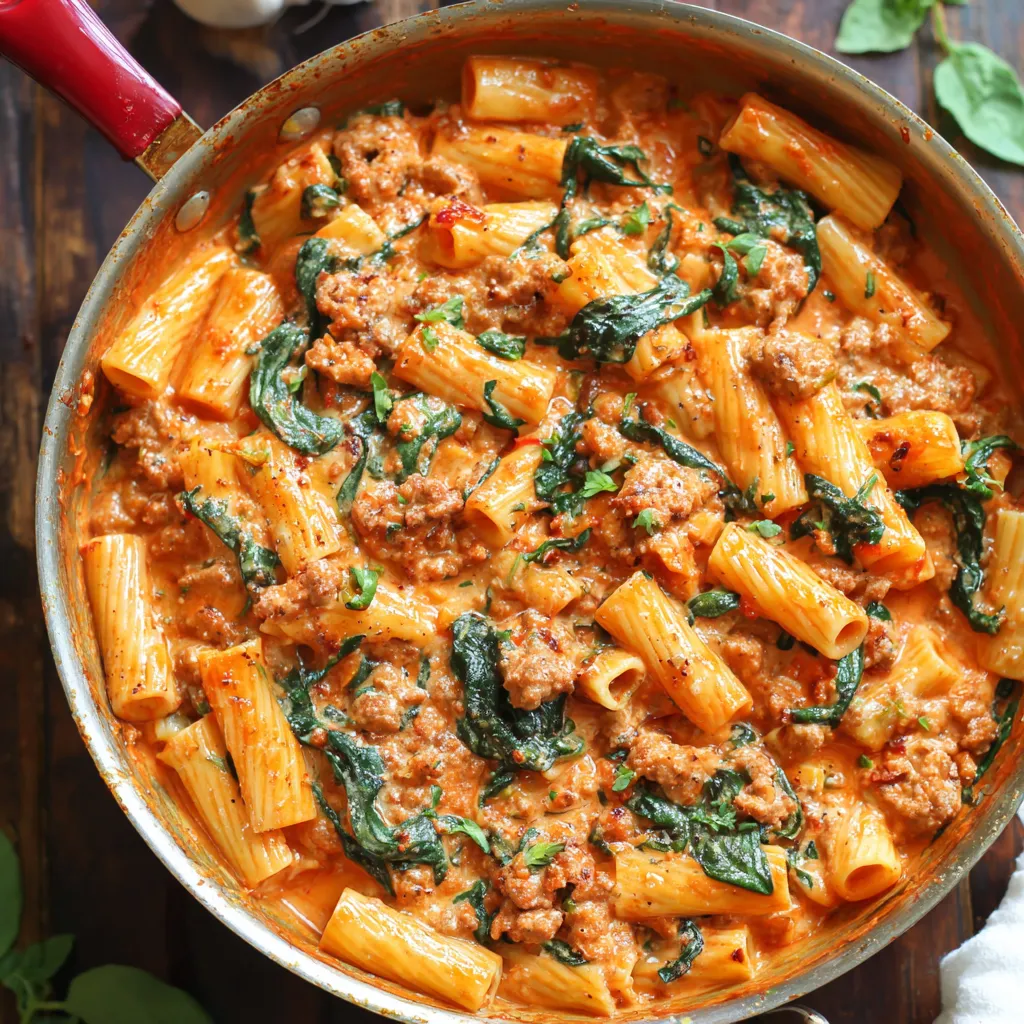 Creamy Sausage Rigatoni (One-Pan, 30-Minute Meal)