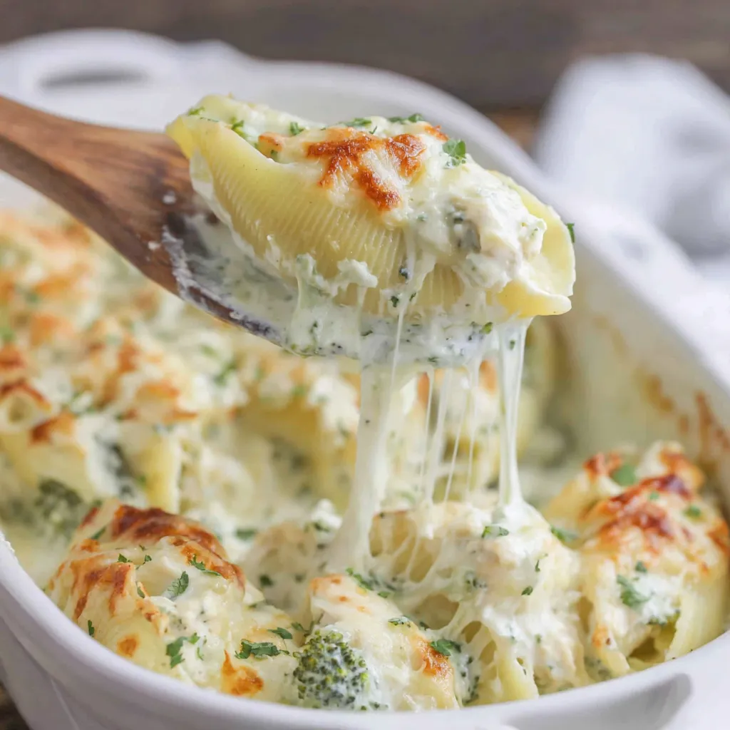 Chicken Alfredo Stuffed Shells