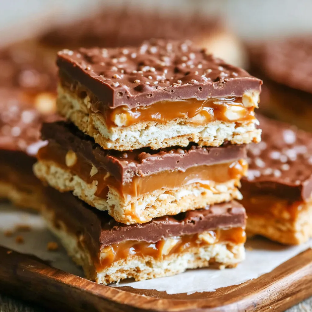 Caramel Cracker Bars