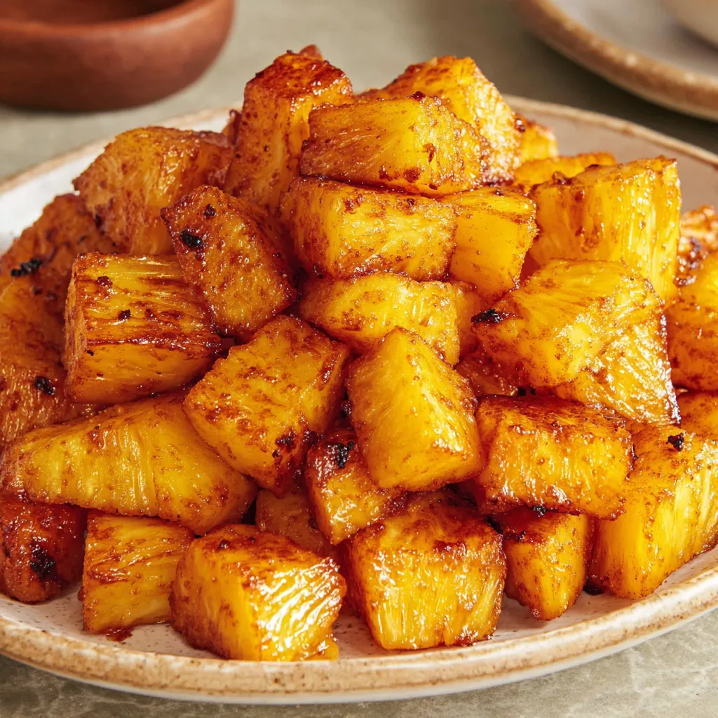 Air Fryer Caramelized Pineapple