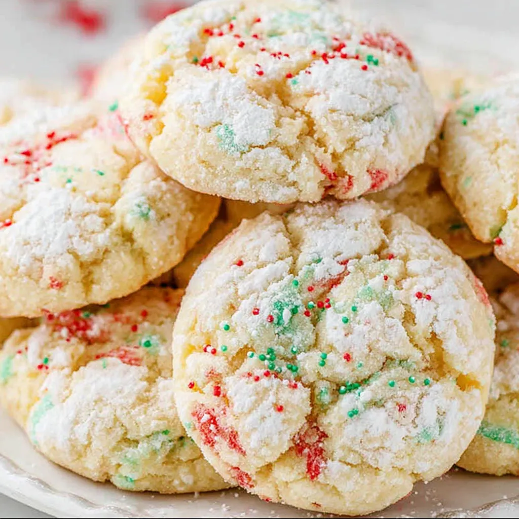 Christmas Ooey Gooey Butter Cookies