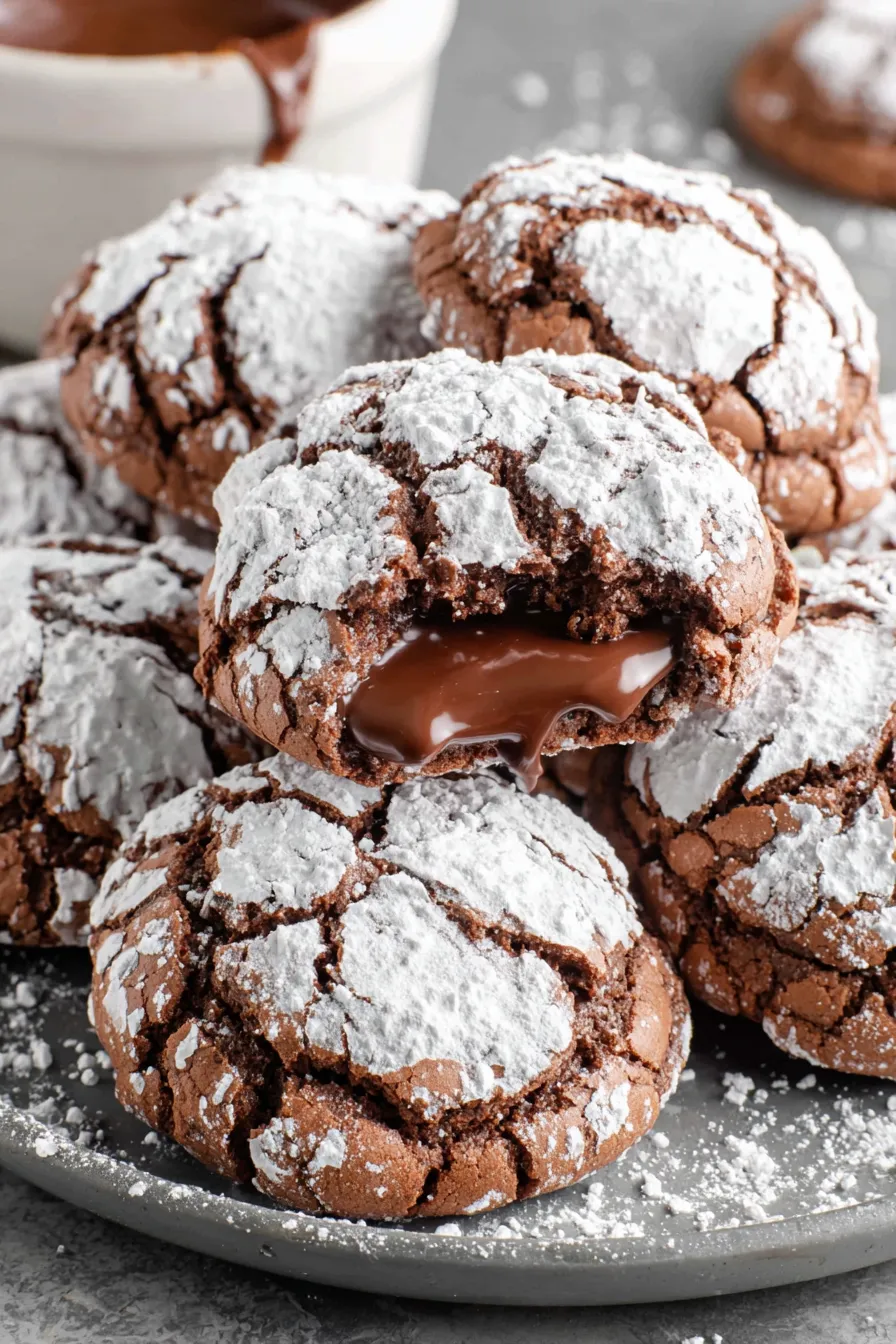 Close-up of Chocolate Puddles center