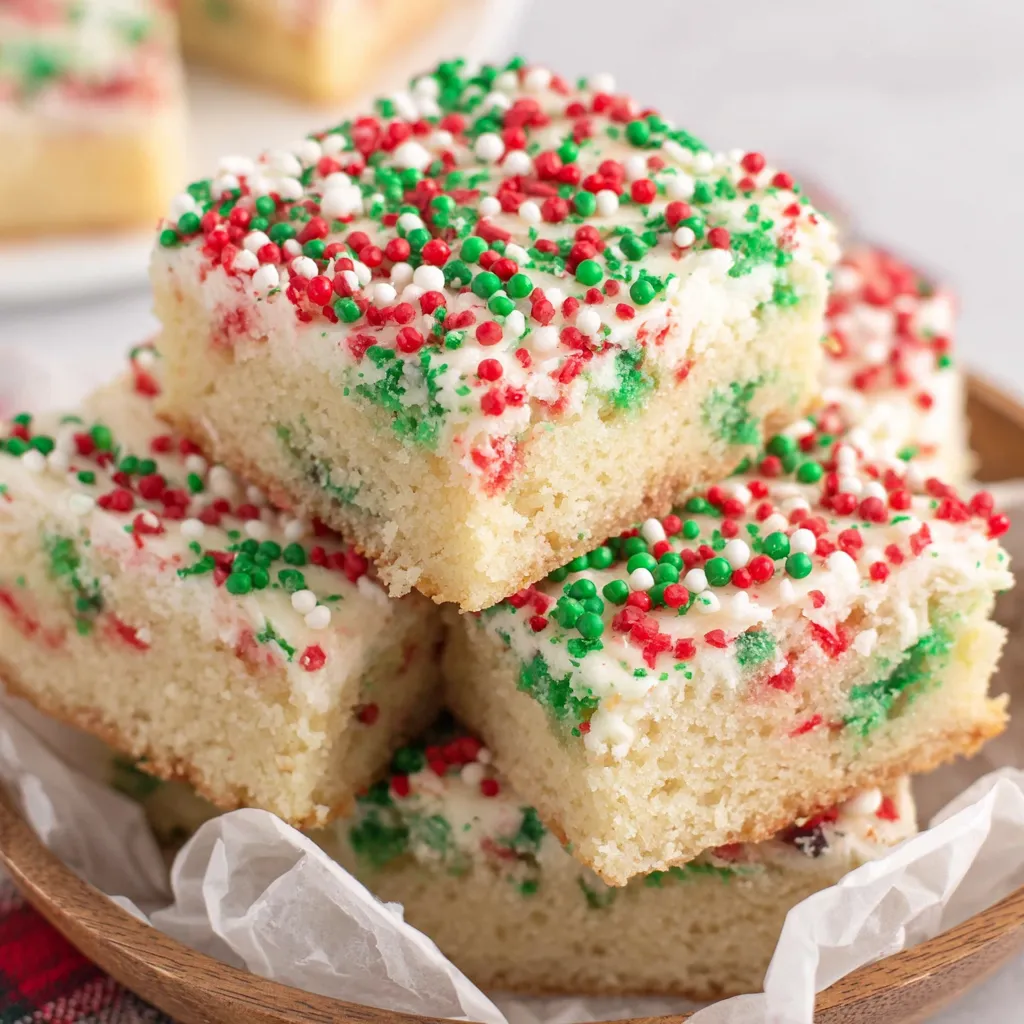 Christmas Sugar Cookie Bars
