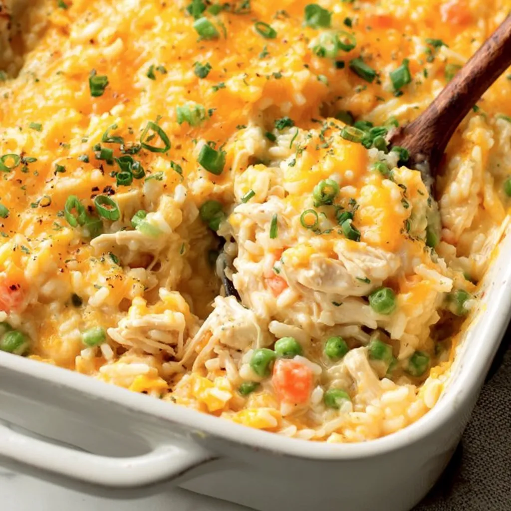 Easy Chicken and Rice Casserole