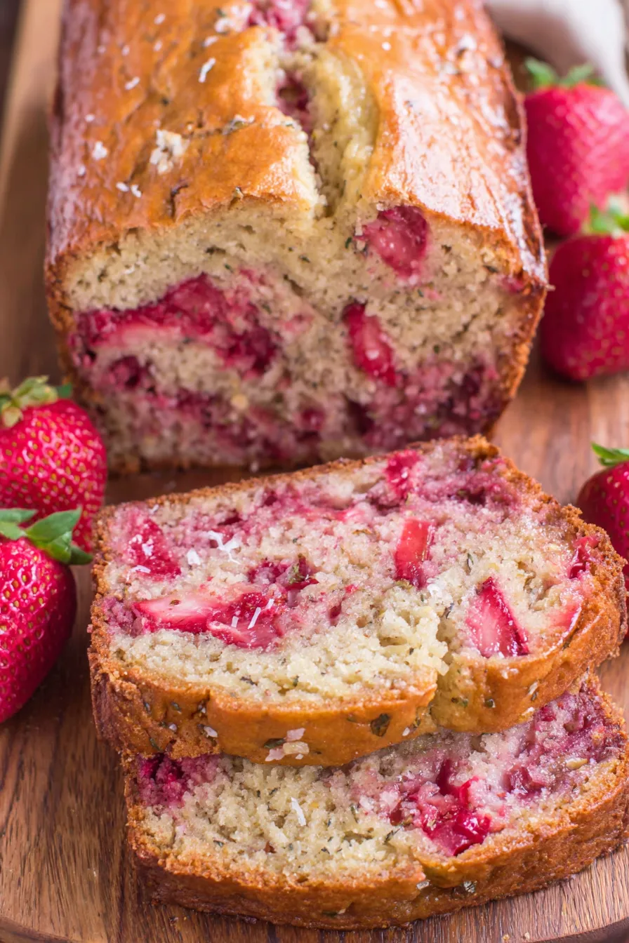 Quartered strawberries and mashed bananas in a mixing bowl