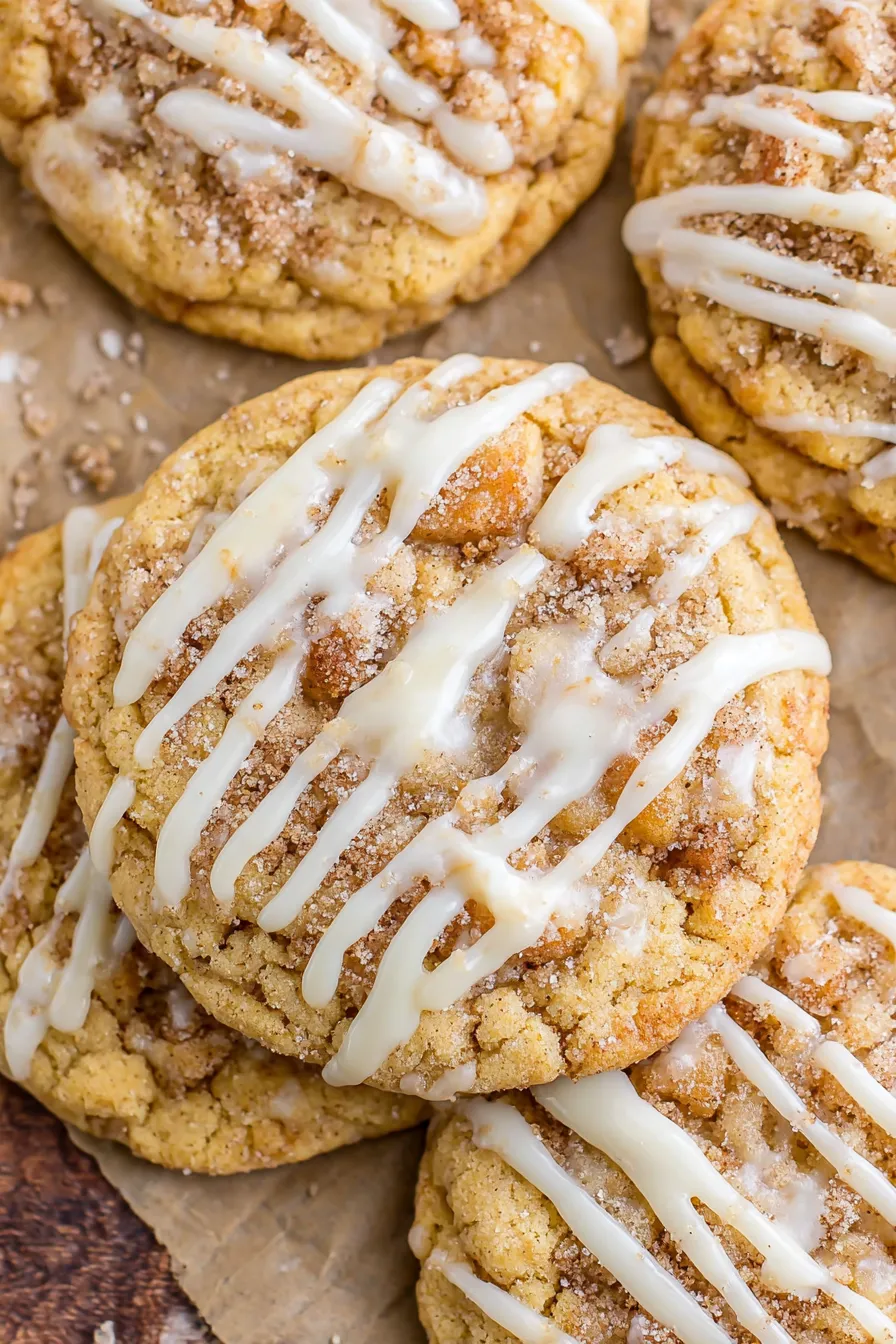 Coffee cake cookie dough on counter