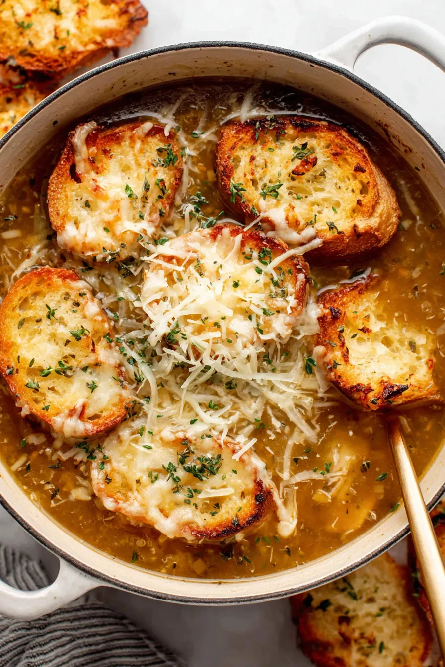 Caramelized onions in a pot