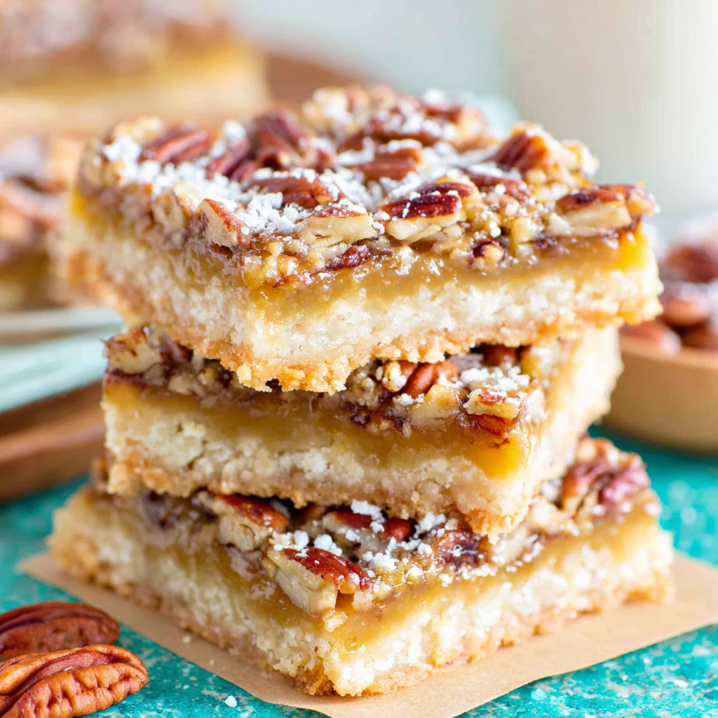 Buttery Pecan Pie Bars