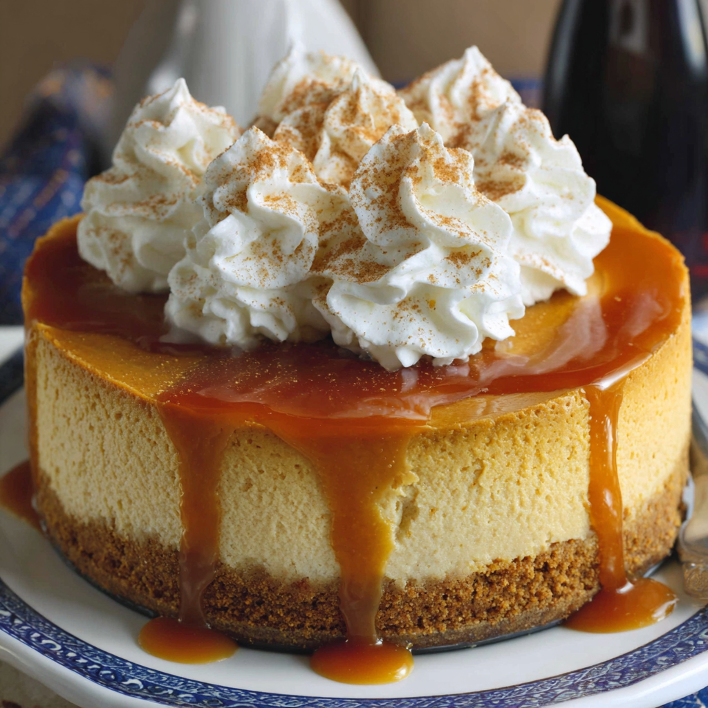 Silky No-Crack Pumpkin Cheesecake