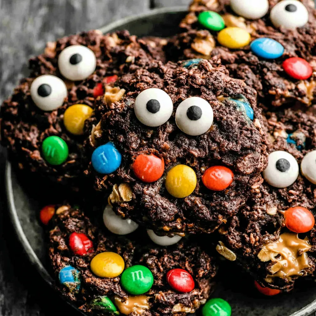 Chocolate Monster Cookies