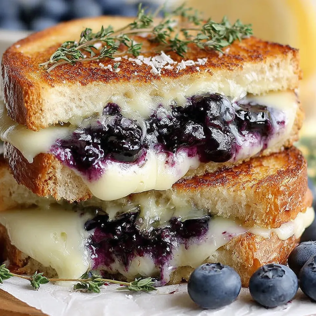 Blueberry Lemon Thyme Grilled Cheese