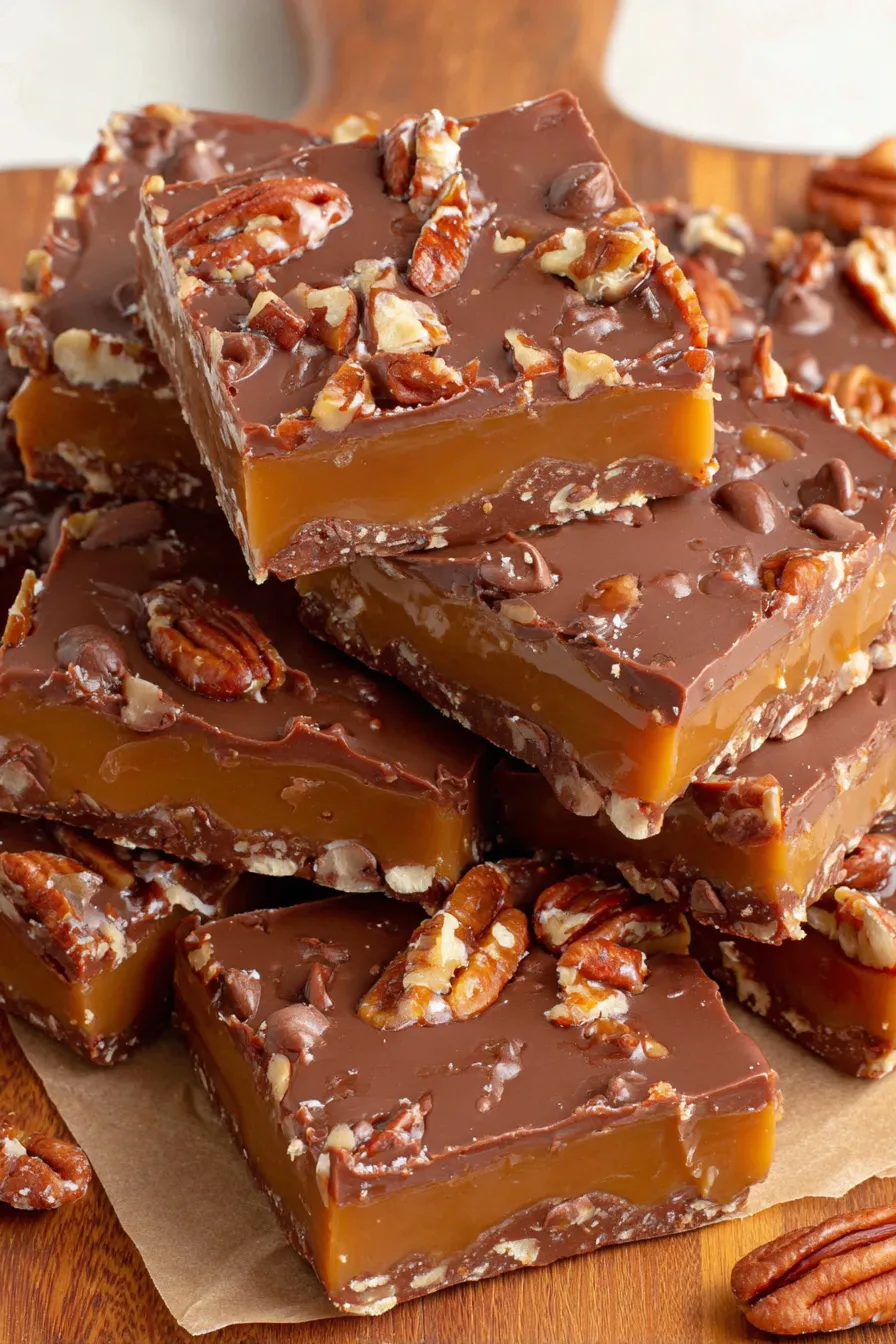 Melted caramel in a double boiler