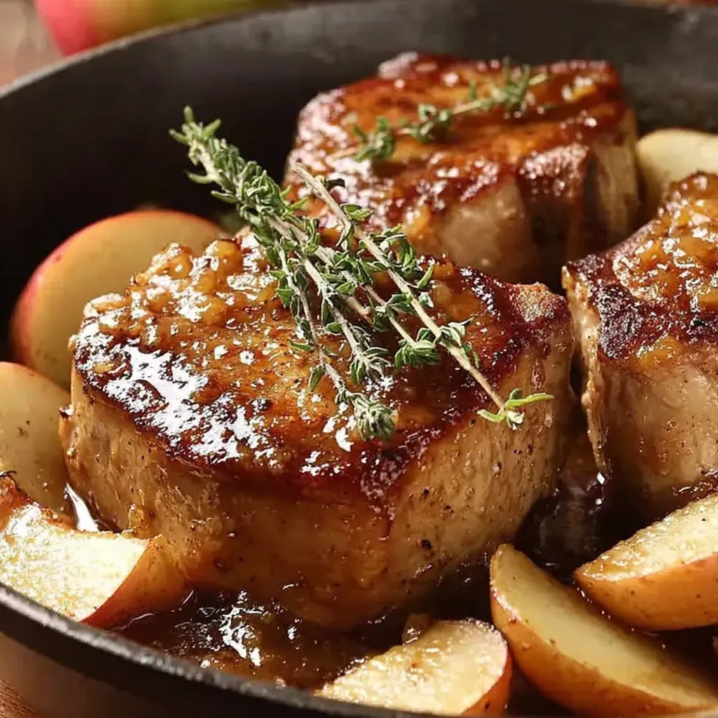 Juicy Apple Butter Pork Chops for Cozy Fall Dinners
