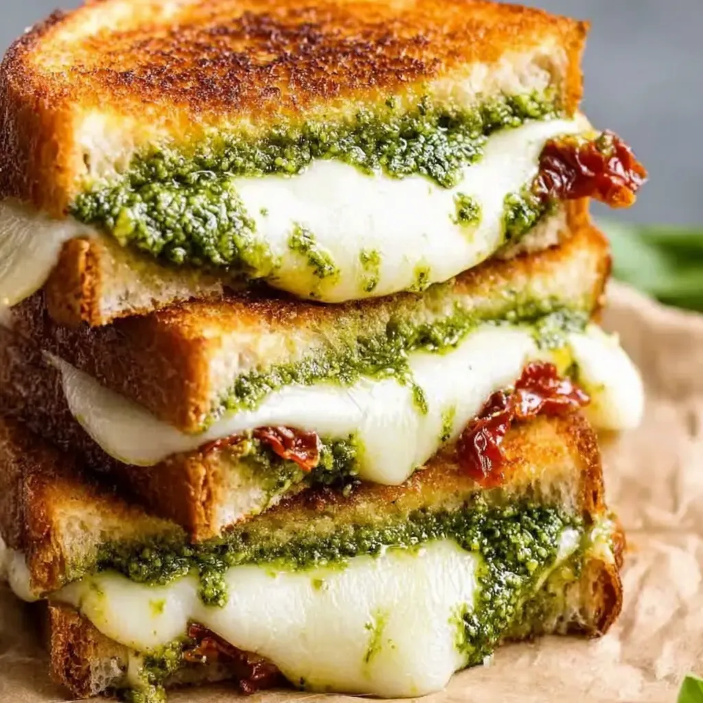 Sourdough Pesto Grilled Cheese