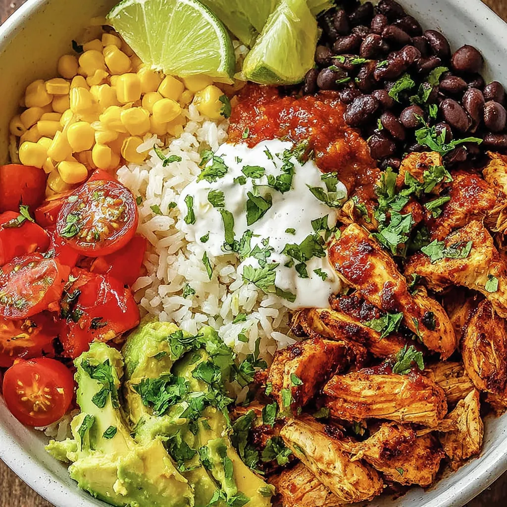 Healthy Chicken Taco Bowls