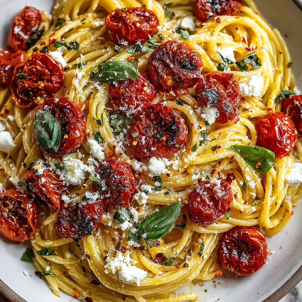 Roasted Tomato and Garlic Ricotta Pasta