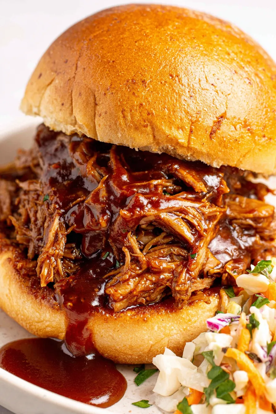 Instant Pot pulled pork in a pot