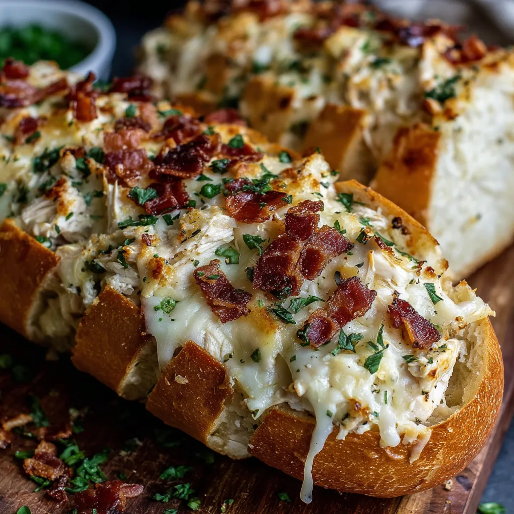 Chicken Bacon Ranch Bread