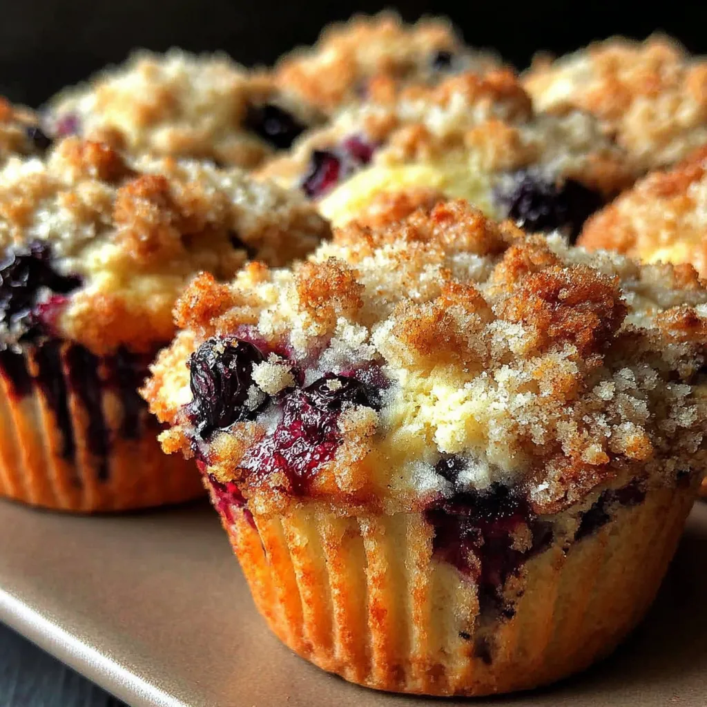 Amazing Blueberry Muffins with Streusel in 1 Hour