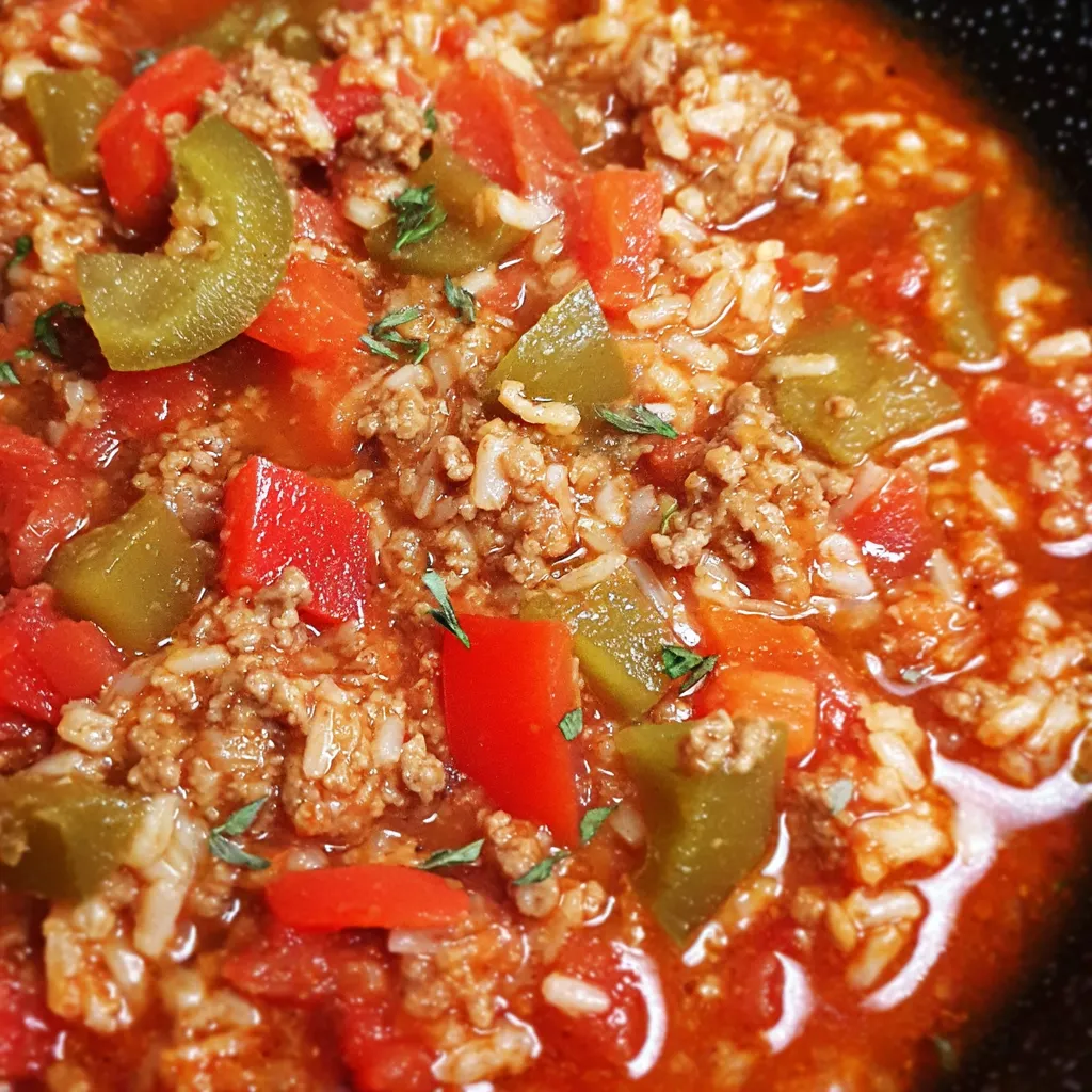 Crock Pot Stuffed Pepper Soup