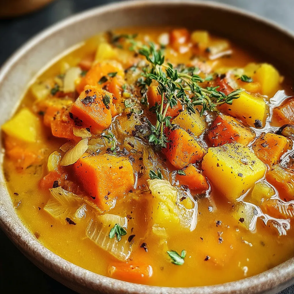 Tasty Roasted Winter Vegetable Soup