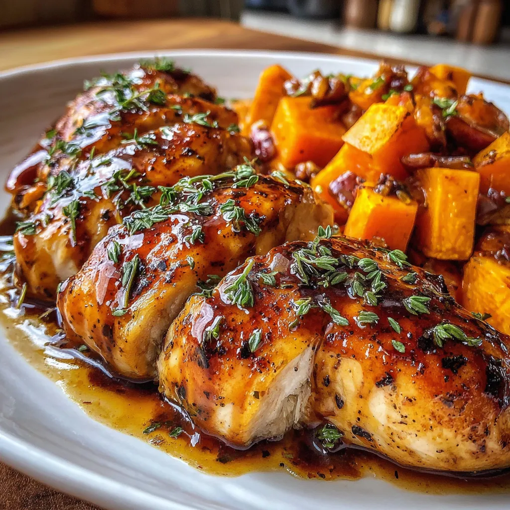 Maple-Glazed Chicken with Sweet Potatoes
