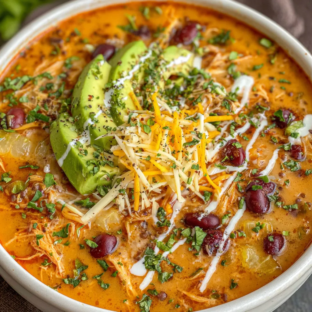 Creamy Chicken Enchilada Soup
