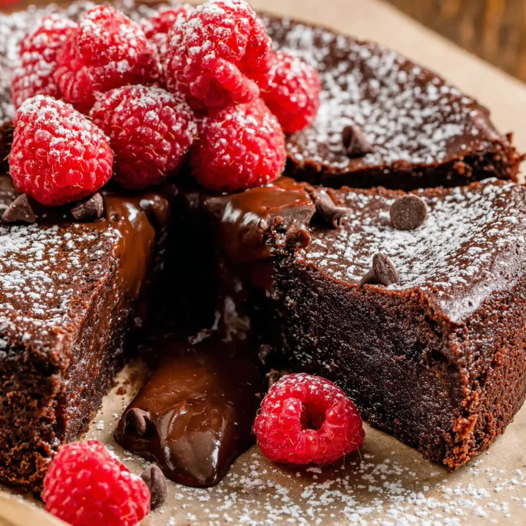 Fudgy Flourless Chocolate Cake