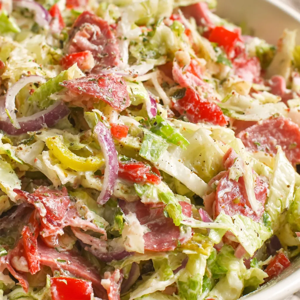 Italian Grinder Salad (Chopped Sub Salad)