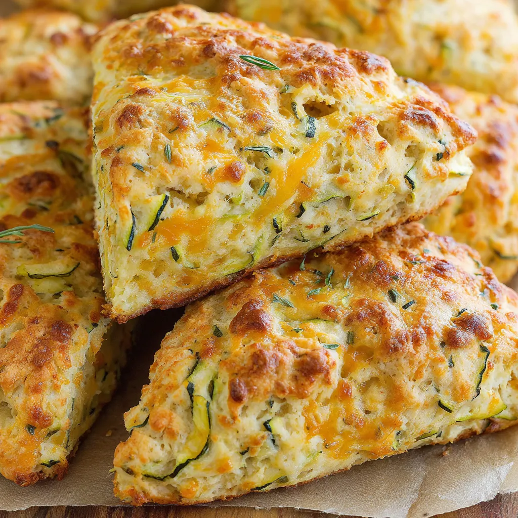 Zucchini Cheddar Scones
