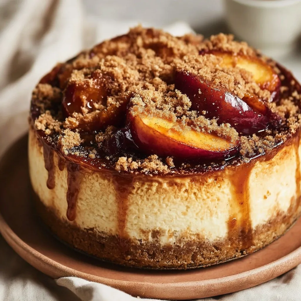 Peach Cobbler Cheesecake