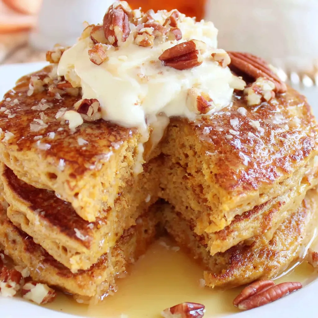Gluten Free Sweet Potato Pancakes with Pecan Honey Butter